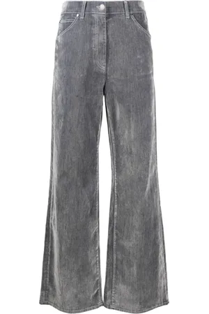 Msgm Logo-patch wide-leg trousers