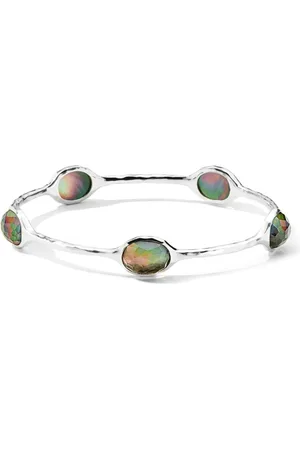 Ippolita Sterling Rock Candy® crystal and black shell bangle