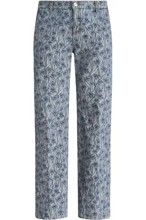 Etro Jacquard straight-leg jeans