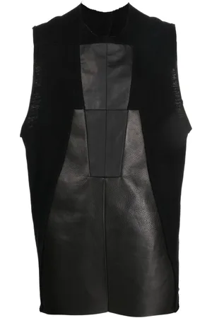 Rick Owens Panelled-design cotton tank top