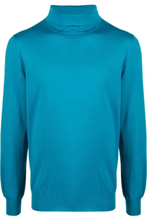LARDINI Roll-neck fine-knit wool jumper