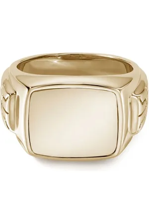 John Hardy 18kt yellow signet ring