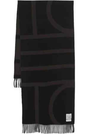 Totême Monogram jacquard wool scarf