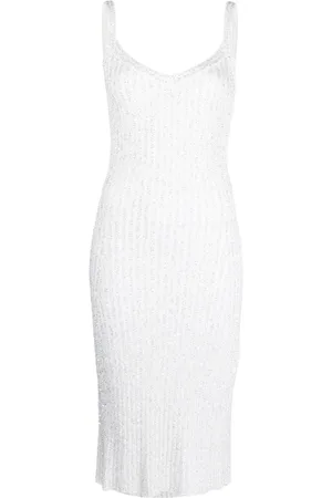 Missoni Sequinned ribbed midi dress