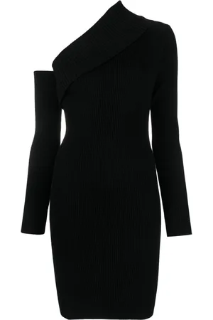 FEDERICA TOSI Off-shoulder ribbed-knit dress