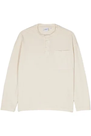 Aspesi Band-collar cotton T-shirt