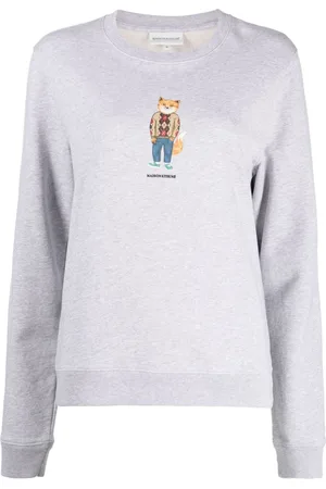 Maison Kitsuné Fox-print cotton sweatshirt