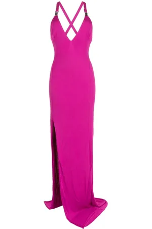 Tom Ford V-neck side-slit maxi dress