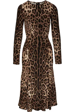 Dolce & Gabbana Leopard-print midi dress