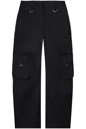 OFF-WHITE Straight-leg cotton cargo trousers