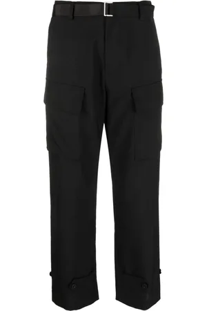 SACAI Cropped-leg cargo trousers