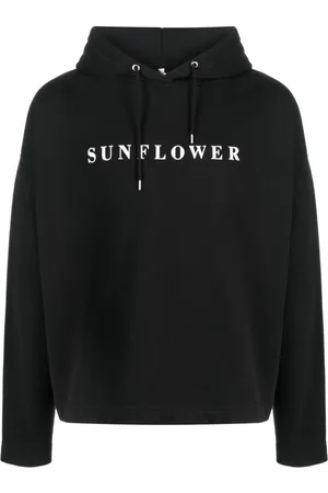 Sunflower Logo-print long-sleeve hoodie