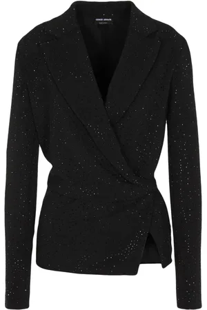 Giorgio Armani Notched-lapels wrapped blazer