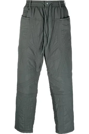Y-3 Quilted drawstring-waist trousers