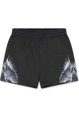 MARCELO BURLON Wings-print track shorts