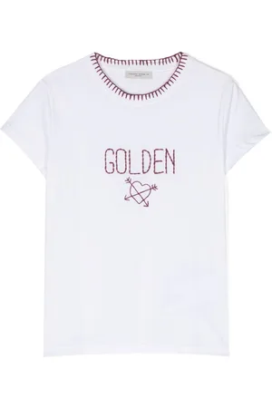 Golden Goose Logo-embroidered cotton T-shirt