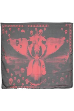 Alexander McQueen Orchid Classic Skull silk scarf