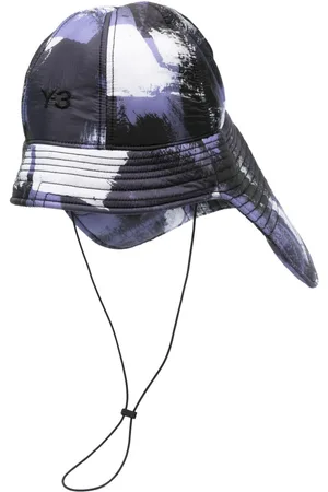 Y-3 Neck-flap quilted bucket hat