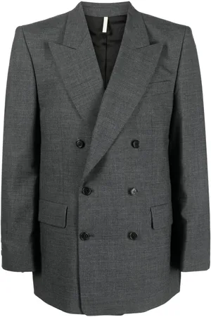 Sunflower Peaked-lapel double-breasted wool blazer