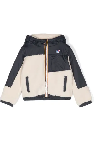 K Way Kids logo-patch Hooded Jacket - Farfetch