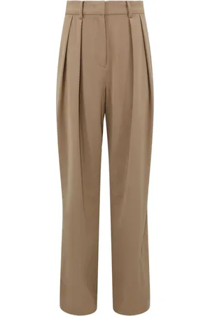 Staud Luisa pleated wide-leg trousers
