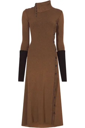 Proenza Schouler Roll-neck ribbed midi dress