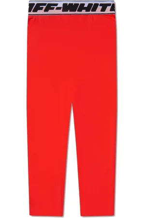 OFF-WHITE Logo-waistband low-rise leggings