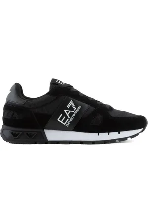 EA7 Logo-print panelled sneakers