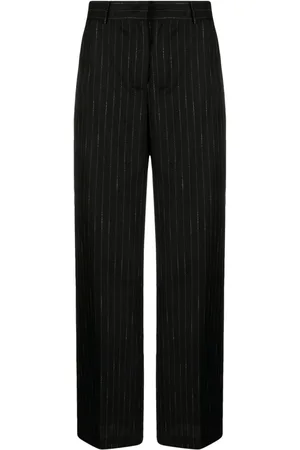 Msgm Pinstripe-pattern wide-leg trousers
