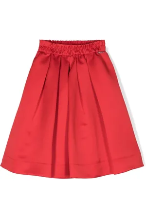 Twin-Set Pleat-detailing A-line skirt
