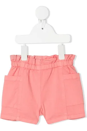BONPOINT Nougat ruffled waistband shorts