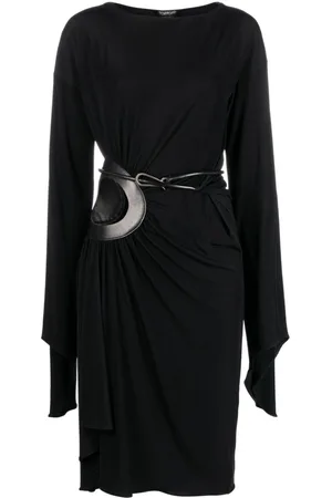 Tom Ford Cut-out belted midi dress