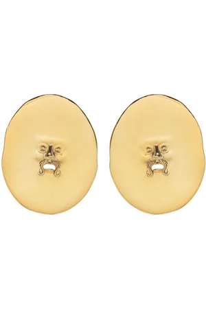 Patou Large face clip-on earrings