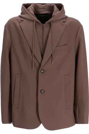 Emporio Armani Single-breasted hooded blazer