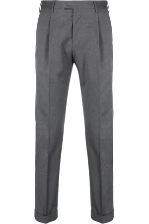 PT Torino Low-rise tapered tailored trousers