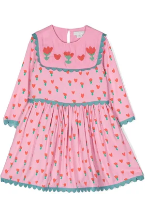 Stella McCartney Floral-print long-sleeve smock dress