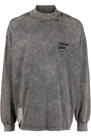 Musium Div. Stonewashed logo-embroidered cotton T-shirt