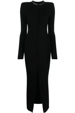 GCDS Bling ribbed maxi dress