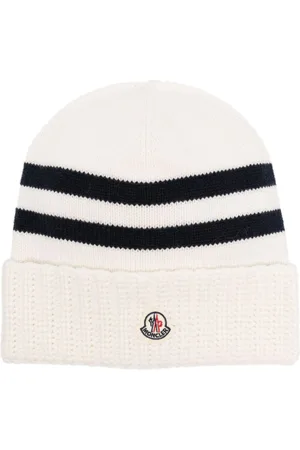 Moncler Striped wool-blend beanie