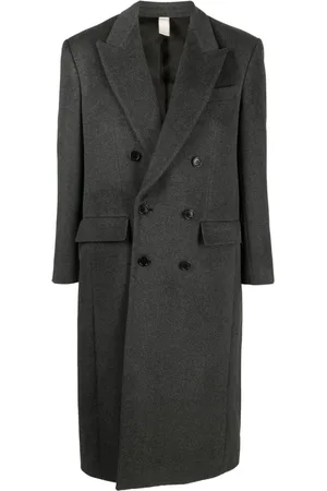 Sunflower Double-breasted wool blend midi coat