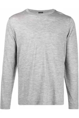 ZANONE Marled jersey T-shirt