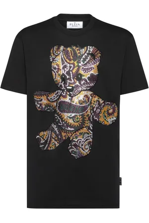 T-shirt Round Neck SS Paisley Teddy Bear