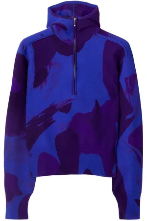 Burberry Abstract-pattern felted wool jumper