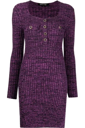 tout a coup Decorative-button fitted dress