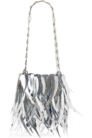 Paco rabanne Nano metallic-fringe shoulder bag