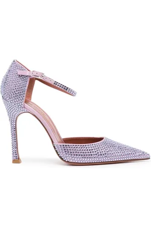 Amina Muaddi Vittoria 105mm rhinestone-embellished pumps