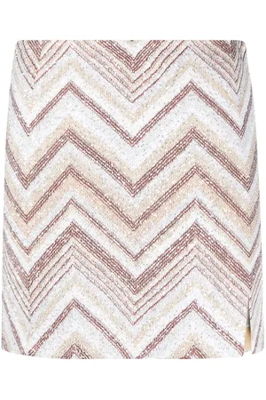 Missoni Sequin-embellished zigzag-woven miniskirt