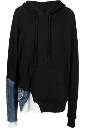 GREG LAUREN Multi Fragment distressed hoodie