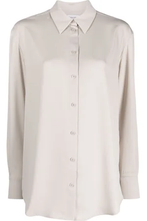Calvin Klein Straight-point collar long-sleeve shirt