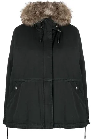 YVES SALOMON Detachable-hood padded parka